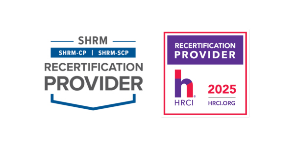 HRCI and SHRM Credits are awarded to those who stay for the duration of the webinar and will be delivered in a follow up email within 24-48 hours after the webinar ends.